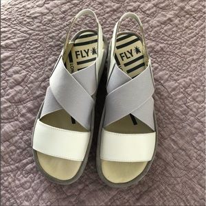 Fly London Bime Wedge Sandals. Worn once